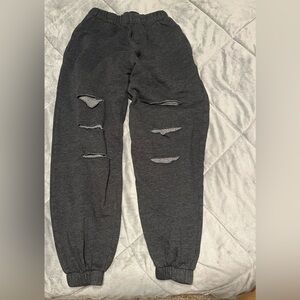 Reflex Ultra Soft Sweats, 3 Cuts‎ Down Each Leg, Elastic Waist Size Medium, EUC